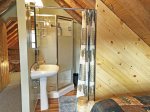 Attached bathroom in the loft 
